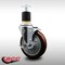 Service Caster 5'' SS Maroon Poly Swivel 1-7/8'' Expanding Stem Caster with Brake SCC-SSEX20S514-PPUB-MRN-TLB-178 - alternate 3